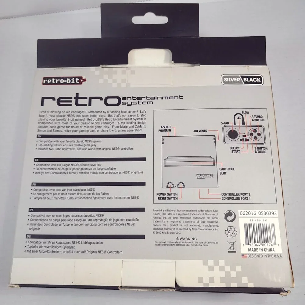 Retro Bit for Nintendo NES retro video game‎ console Entertainment System gaming